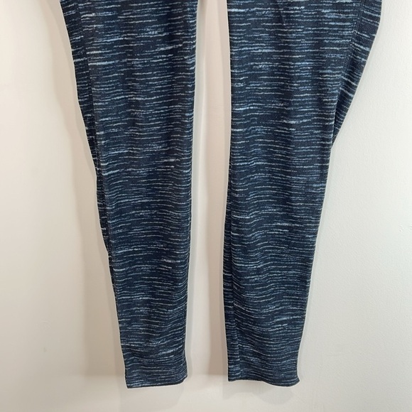 Columbia Glacial Fleece Printed Leggings Blue Space Dye Base Layer L - Picture 4 of 12